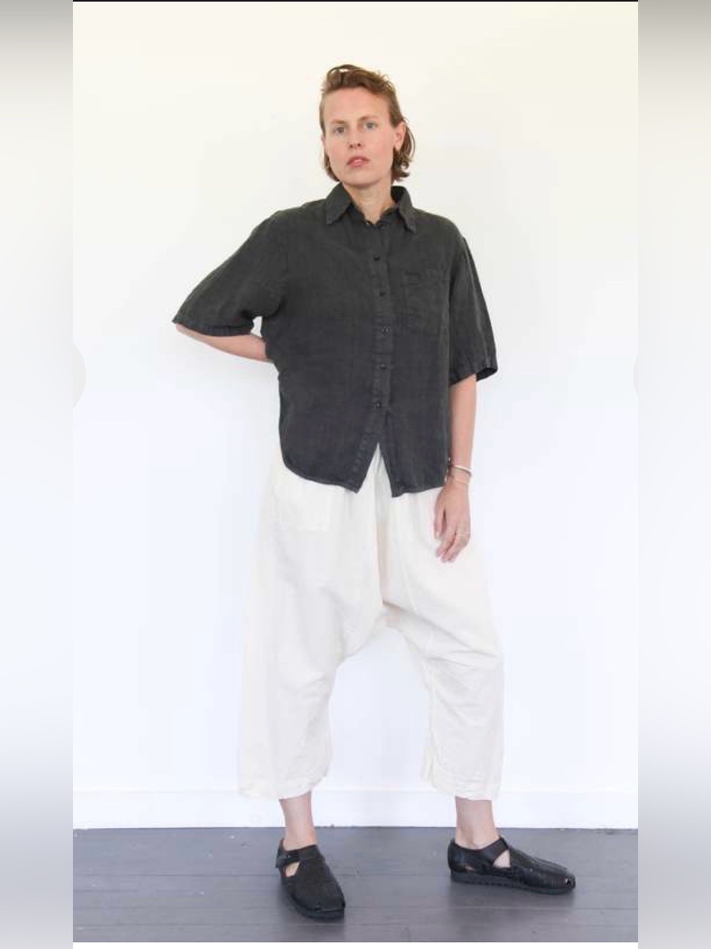 Auntie Oti “Pull on Pants” Natural color